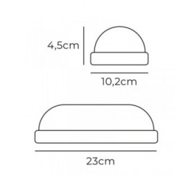 Applique da Parete EDM 32449 Bianco Plastica F 18 W 120 W 1820 Lm Sensore di Movimento Sensore di luce Ovale (6400 K)