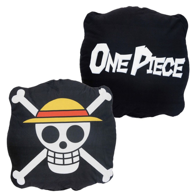Cuscino 3D One Piece Nero 30 x 30 cm