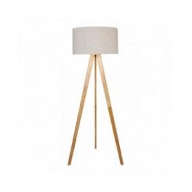 Lampada da Terra EDM 32159 50 x 150 cm Legno Stoffa E27