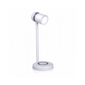 Lampada LED con Altoparlante e Caricabatterie Senza Fili Grundig Bianco 15 W 76 Lm Ø 12 x 34 cm Plastica 3 in 1