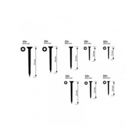 Kit di viti Black & Decker Phillips Legno 332 Pezzi