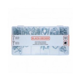 Set di bulloni ad occhio Black & Decker 151 Pezzi