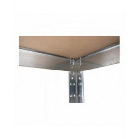 Scaffale Kinzo Legno Acciaio inossidabile 5 Mensole 750 kg 75 x 30 x 172 cm