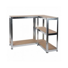 Scaffale Kinzo Legno Acciaio inossidabile 5 Mensole 750 kg 75 x 30 x 172 cm