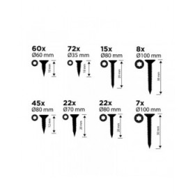 Kit di viti Black & Decker Torx 265 Pezzi