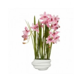 Pianta Decorativa Mica Decorations Cymbidium Poliestere Orchidea 81 x 49 x 40 cm Artificiale