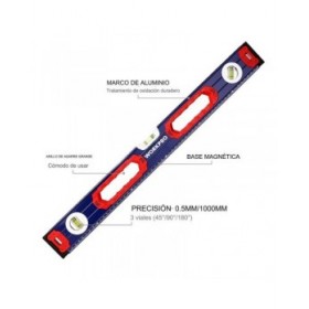 Livello di Schiuma Workpro Alluminio 60 cm Magnetico