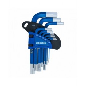 Set Chiavi Allen Workpro 9 Pezzi