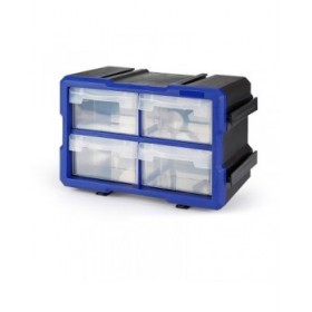 Cassettiera multiuso Workpro Trasparente 4 casseti Impilabile