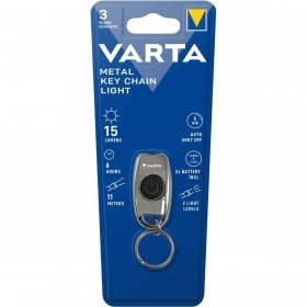 Portachiavi Torcia LED Varta Metal Key Chain Light 15 lm