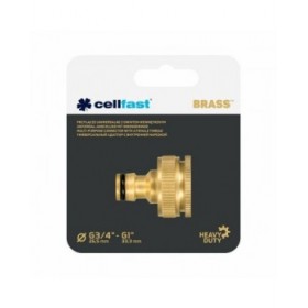 Connettore tubo Cellfast 3/4" 1" Ottone Rubinetto