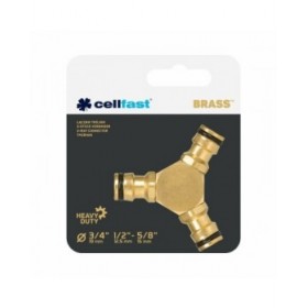 Connettore tubo Cellfast Ottone 3 uscite