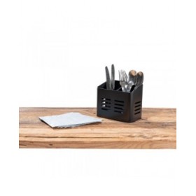 Cestello per posate Wenko Susie 55098100 Nero opaco Metallo