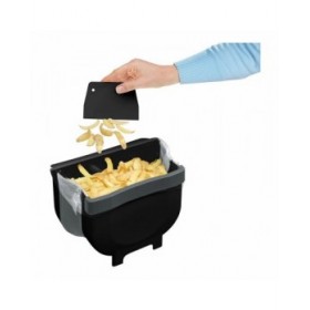Bidone della spazzatura per porta dell'armadio Wenko Fago 55028100 5 L Nero Pieghevole
