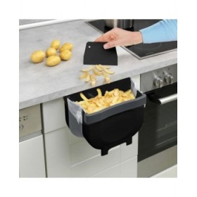 Bidone della spazzatura per porta dell'armadio Wenko Fago 55028100 5 L Nero Pieghevole