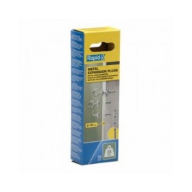 Set di ganci, bulloni ad occhio e appendiabiti Rapid Ø 8 x 32 mm Metallo Espansione 12 Unità