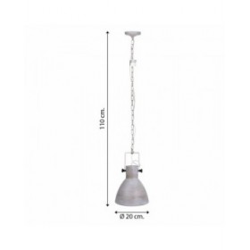Lampadario Alexandra House Living Bianco Grigio