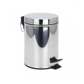 Cestino a pedale Lifetime Cromato 3 L Argentato Bagni