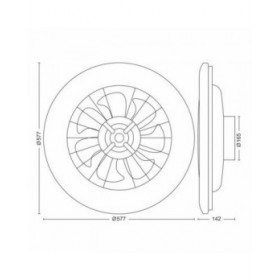 Ventilatore da Soffitto con Luce Philips Bianco