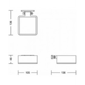Applique da Parete Philips 1,5 W 200 Lm Solare Quadrato (2700 K)
