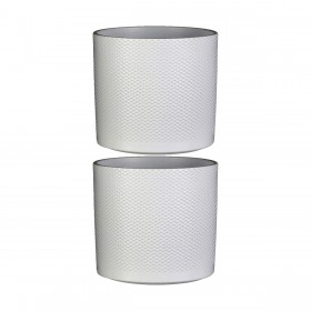 Vaso Mica Decorations Ceramica Bianco