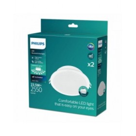 Downlight Philips Meson Bianco 23,5 W 2550 Lm (4000 K) (2 Unità)