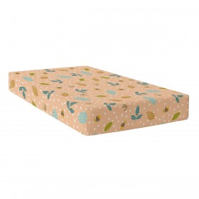 Lenzuolo con angoli aderenti HappyFriday Moshi Moshi Harvestwood Multicolore 90 x 200 x 32 cm