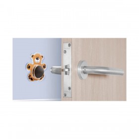 Arresto Inofix Porte Orso Adesivo Arancio PVC