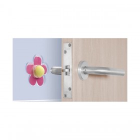 Arresto Inofix Fiore Porte Adesivo Rosa PVC