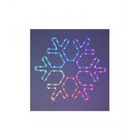 Decorazione Natalizia Lifetime RGB Fiocchi di neve 50 x 43 cm LED RGB