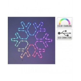 Decorazione Natalizia Lifetime RGB Fiocchi di neve 50 x 43 cm LED RGB