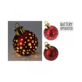 Palla di Natale Lifetime Rosso Ø 15 cm Luce LED