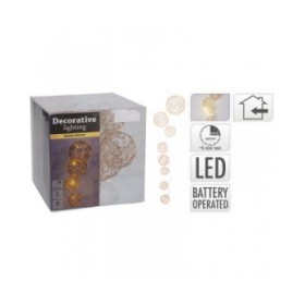 Ghirlanda di Luci LED Lifetime Basics Palle Bianco Caldo 90 cm