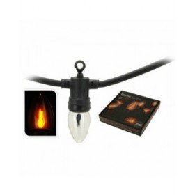 Ghirlanda di Luci LED Lifetime 5,1 m 1,5 m Nero Effetto fiamma