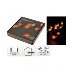 Ghirlanda di Luci LED Lifetime 5,1 m 1,5 m Nero Effetto fiamma