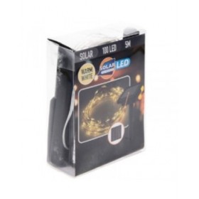 Ghirlanda di Luci LED Lifetime 7 m Bianco Caldo 2 m Solare