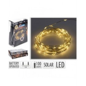 Ghirlanda di Luci LED Lifetime 7 m Bianco Caldo 2 m Solare