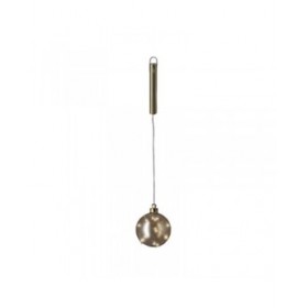 Palla di Natale Lumineo Dorato Cristallo Riattaccare MicroLED