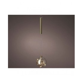 Palla di Natale Lumineo Dorato Cristallo Riattaccare MicroLED