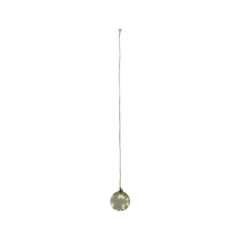 Palla di Natale Lumineo Juta Cristallo Riattaccare MicroLED