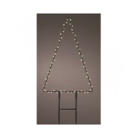 Decorazione luminosa Lumineo Albero di Natale 18 x 27 cm Metallo Paletto MicroLED