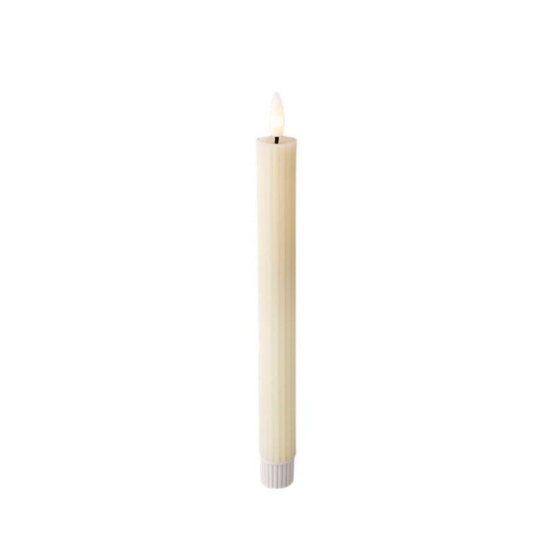 Candela LED Lumineo Beige Ø 2,2 x 24,5 cm (AAA)