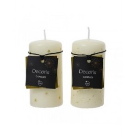 Candela Decoris Bianco Ø 5 x 10 cm