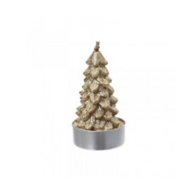 Candela Lifetime Dorato Albero di Natale 9,2 x 9,2 cm