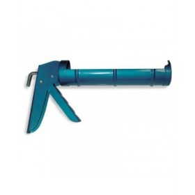Pistola in silicone Unecol Azzurro Metallo