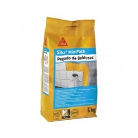 Malta per incollaggio di piastrelle Sika Sikaminipack Bianco 5 kg