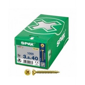 Scatola a viti SPAX Yellox Z2 Testa piatta 3,5 x 40 mm 1000 Unidades