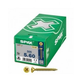 Scatola a viti SPAX Yellox Z2 Testa piatta 5,0 x 60 mm 500 Unità