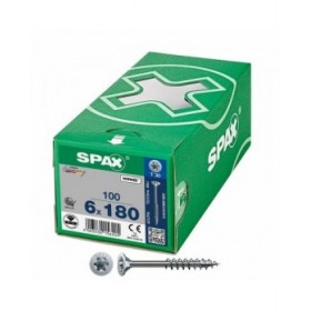 Scatola a viti SPAX Wirox T30 Testa piatta 6 x 180 mm 100 Unità
