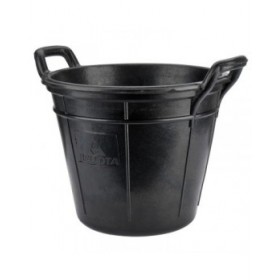 Secchio con Manico Bellota 18 L industriale Nero Gomma di cauchu Resistente